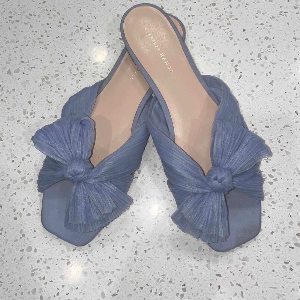 Loeffler Randall Daphne Blue Bow Slide